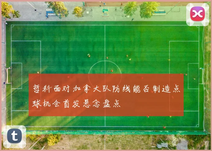 哲科面对加拿大队防线能否制造点球机会首发悬念盘点